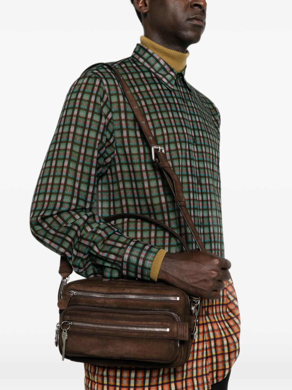 Acne Studios Men Camero Party Leather Shoulder Bag