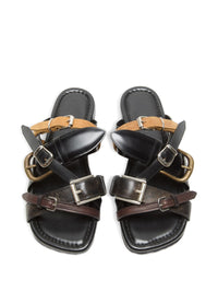 Acne Studios Women Leather Flat Sandals