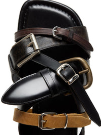 Acne Studios Women Leather Flat Sandals