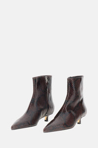 Aeyde Aeyde Women Sofia Ankle Boots Snake Print Calf Leather