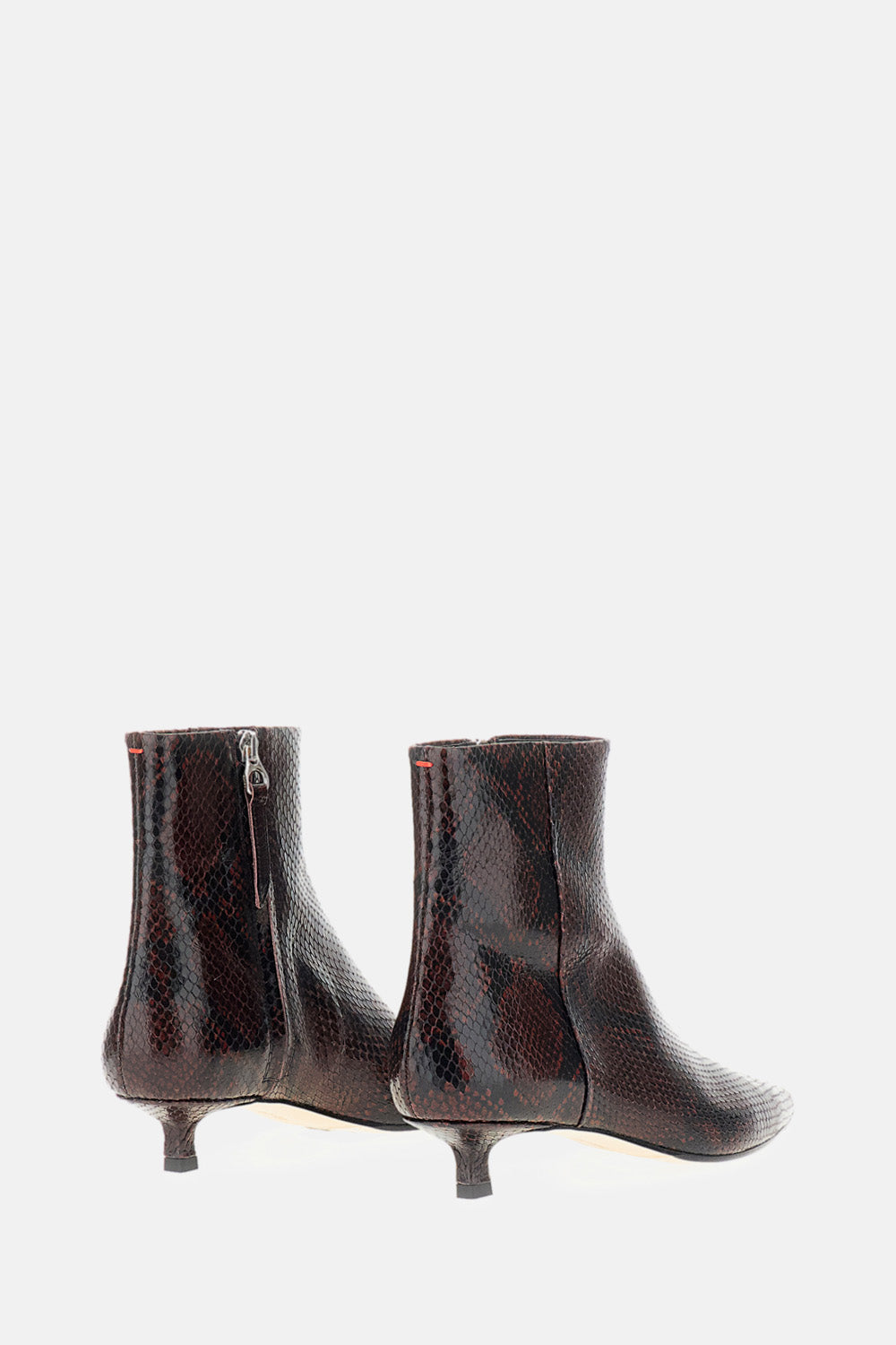 Aeyde Aeyde Women Sofia Ankle Boots Snake Print Calf Leather