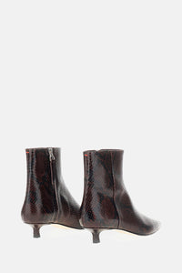 Aeyde Aeyde Women Sofia Ankle Boots Snake Print Calf Leather