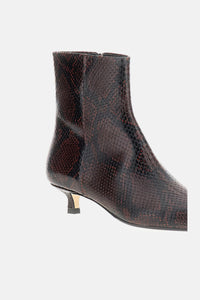 Aeyde Aeyde Women Sofia Ankle Boots Snake Print Calf Leather