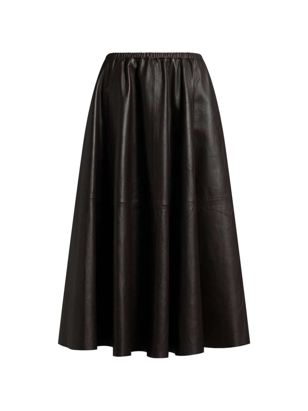 Alberta Ferretti Women Faux Leather Midi Skirt