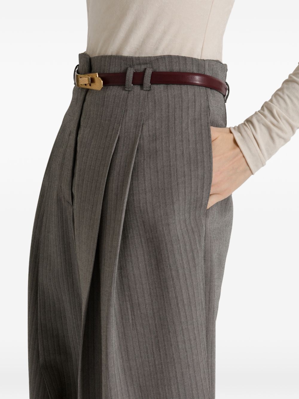 ALBERTA FERRETTI Alberta Ferretti Women Wool Blend Tailoring Trousers