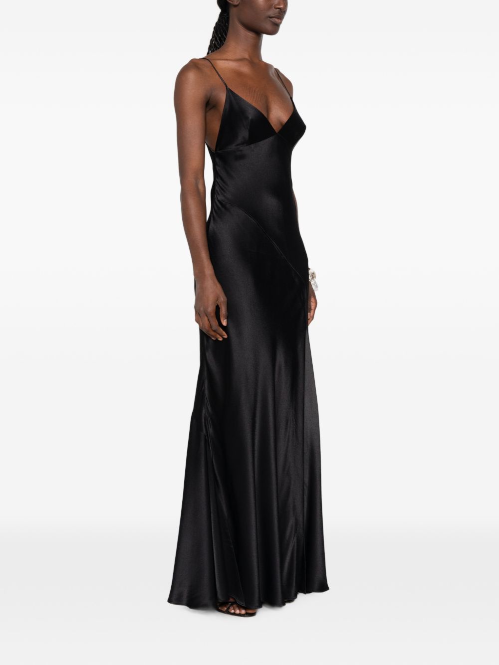 Alberta Ferretti Women Satin Long Dress
