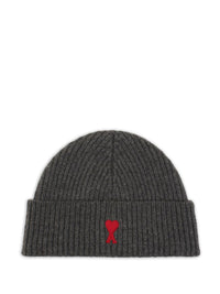 Ami Paris Men Ami De Coeur Wool Beanie