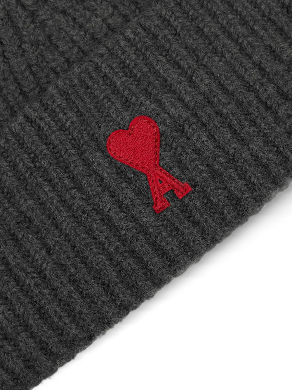 Ami Paris Men Ami De Coeur Wool Beanie