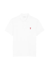 Ami Paris Men Ami De Coeur Cotton Polo Shirt