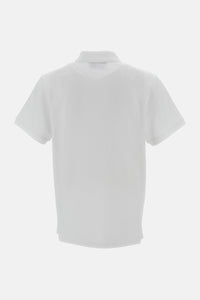 Ami Paris Men Polo With Red Ami De Coeur