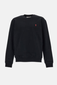 Ami Paris Men Sweatshirt With Red Ami De Coeur