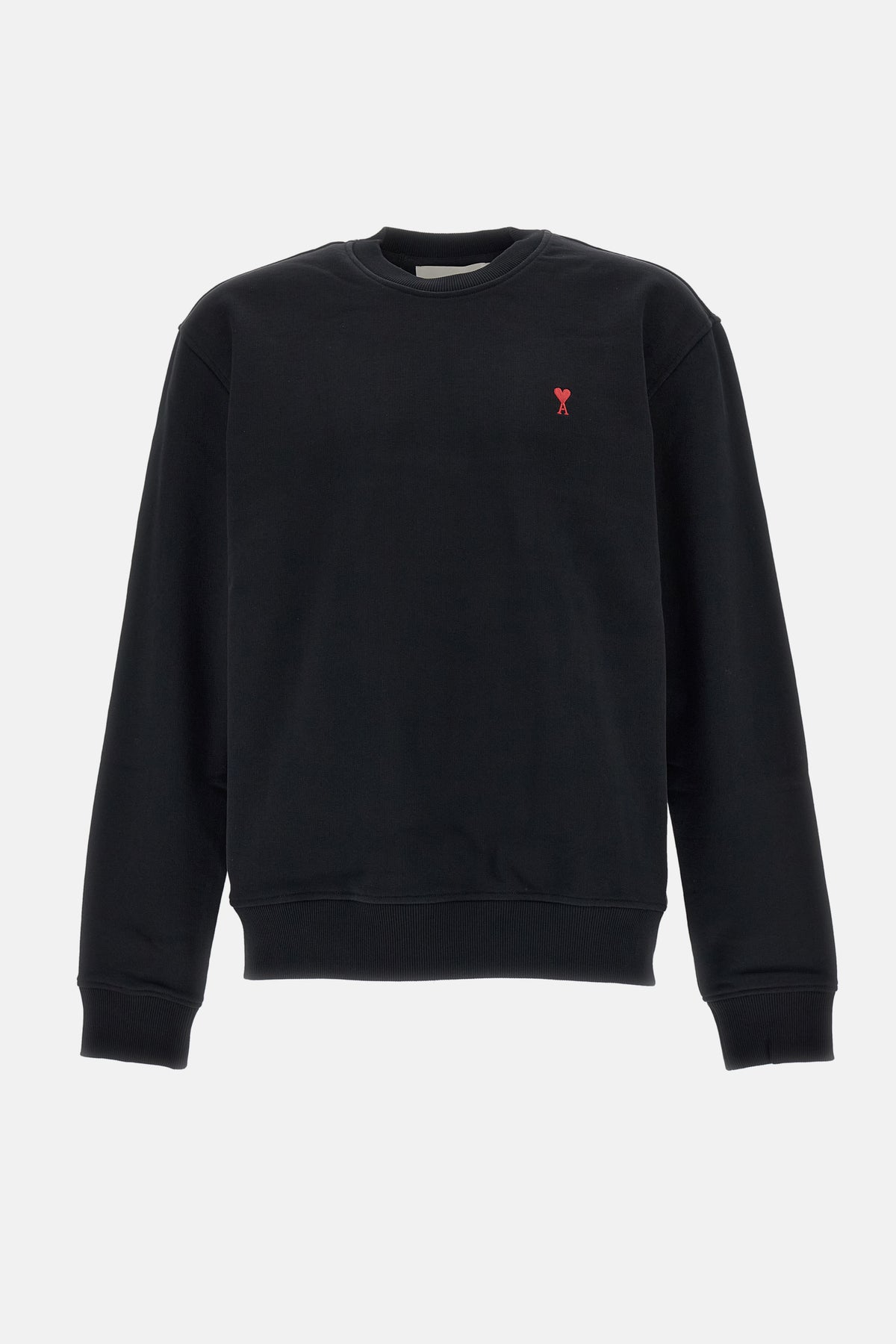 Ami Paris Men Sweatshirt With Red Ami De Coeur