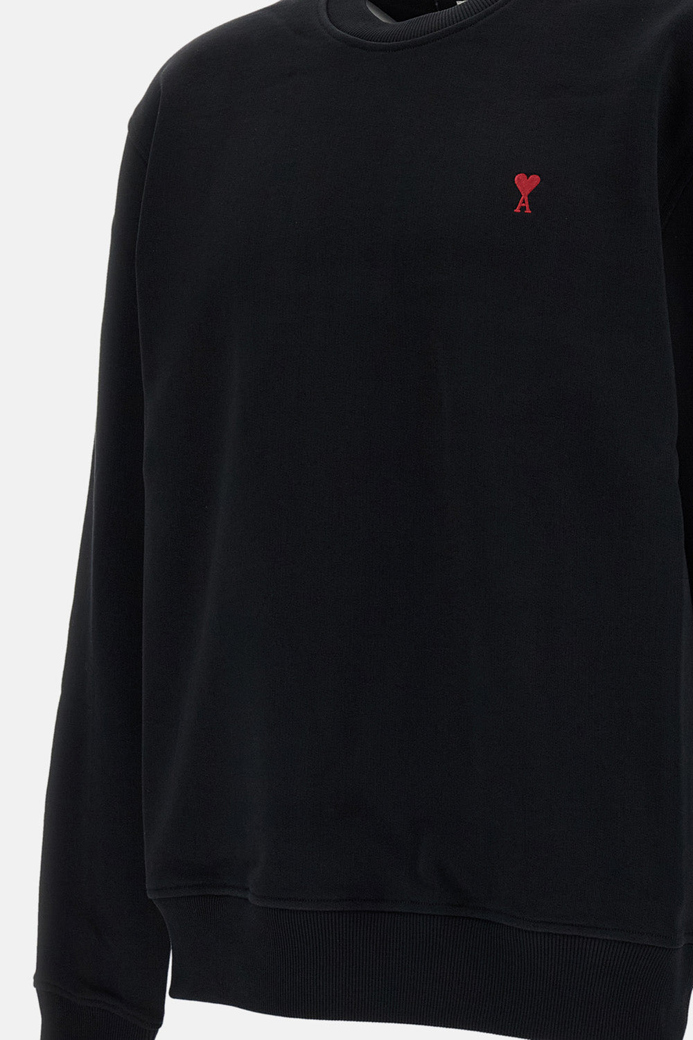 Ami Paris Men Sweatshirt With Red Ami De Coeur