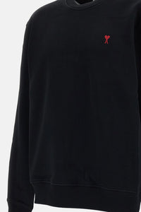 Ami Paris Men Sweatshirt With Red Ami De Coeur
