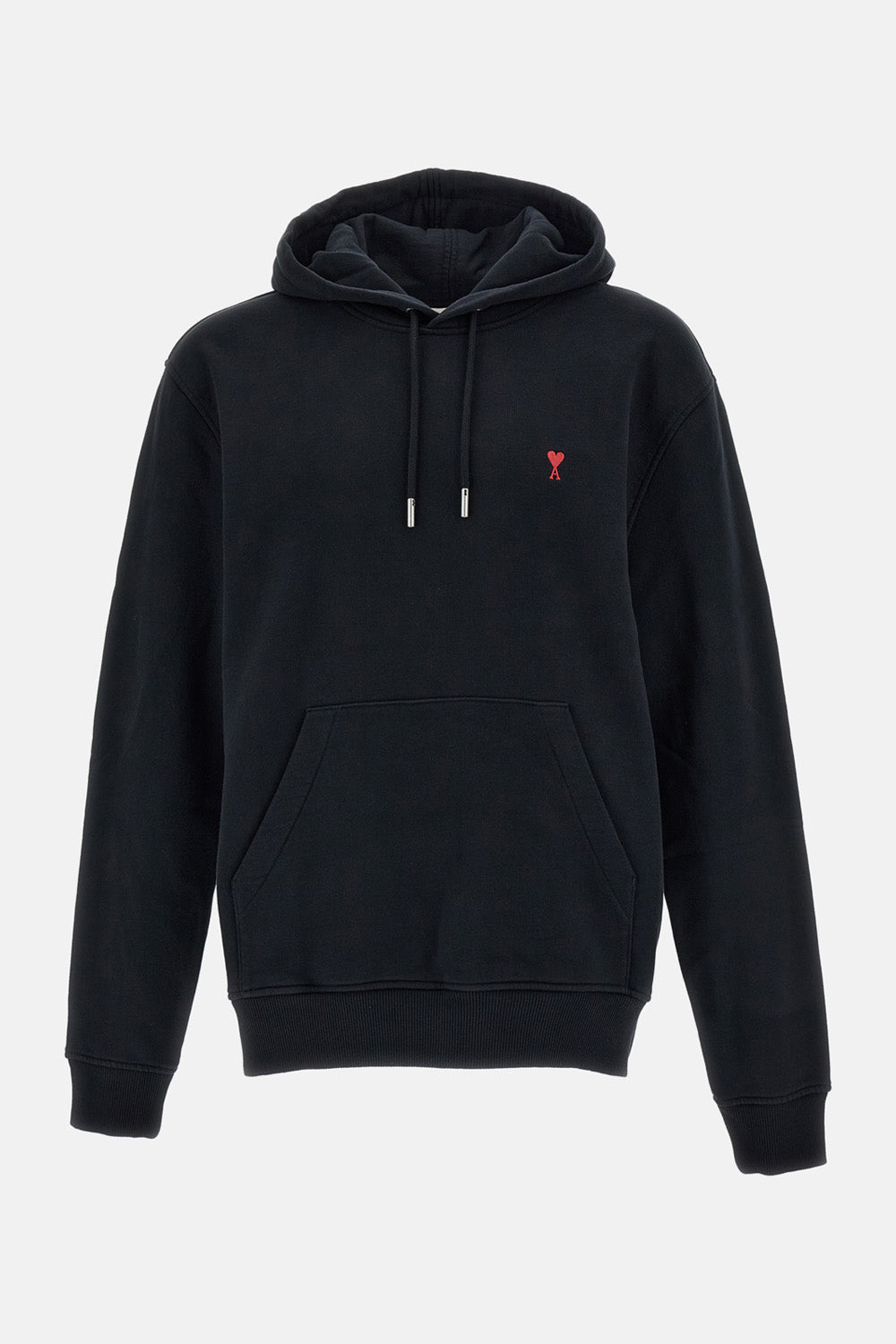 Ami Paris Ami Paris Men Hoodie With Red Ami De Coeur