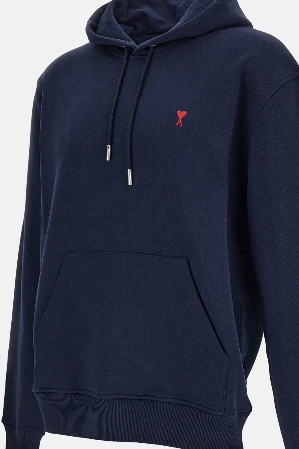 Ami Paris Ami Paris Men Hoodie With Red Ami De Coeur