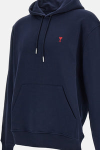 Ami Paris Ami Paris Men Hoodie With Red Ami De Coeur