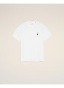 Ami Paris Men Tshirt With Red Ami De Coeur