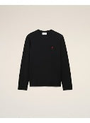 Ami Paris Ami Paris Men Longlseeves Tshirt With Red Ami De Coeur