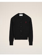 Ami Paris Women Crewneck Cardigan With Ami De Coeur