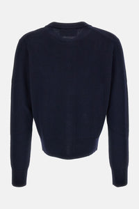 Ami Paris Women Crewneck Cardigan With Ami De Coeur