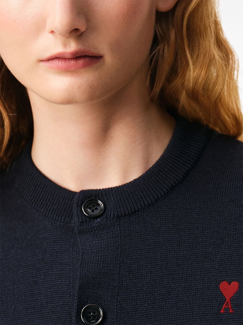 AMI PARIS Ami Paris Women Ami De Coeur Wool Cardigan