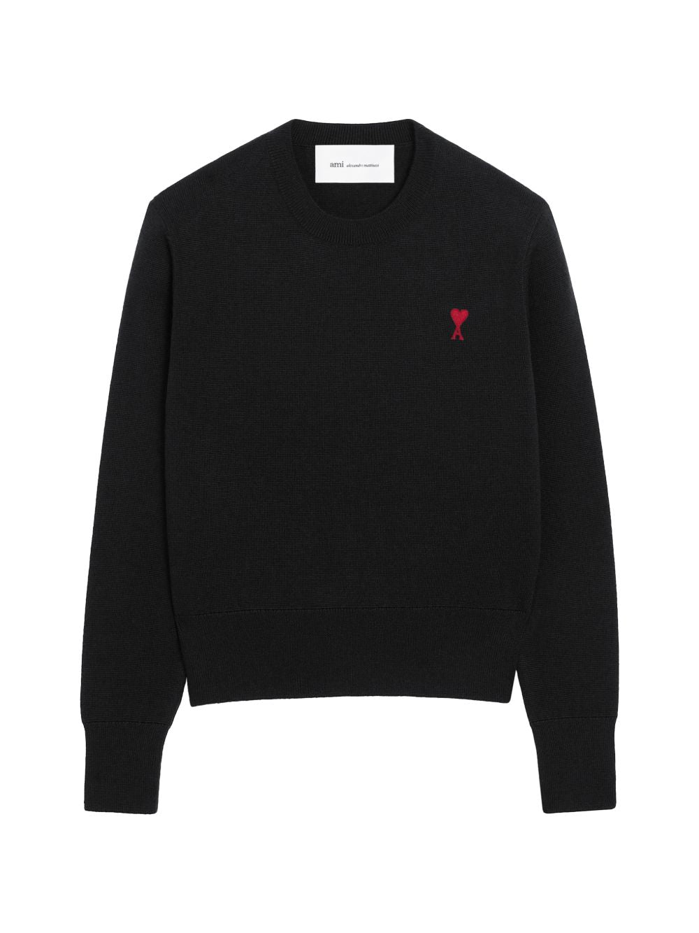 Ami Paris Women Ami De Coeur Wool Crewneck Sweater