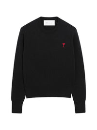 Ami Paris Women Ami De Coeur Wool Crewneck Sweater