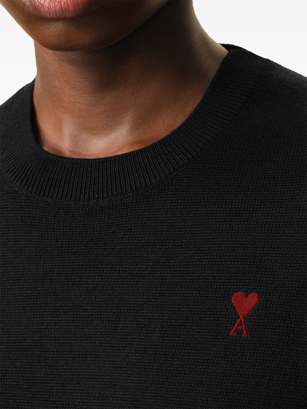 Ami Paris Women Ami De Coeur Wool Crewneck Sweater