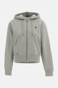 Ami Paris Women Hoodie With Contrasted Ami De Coeur