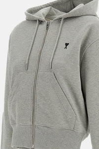 Ami Paris Women Hoodie With Contrasted Ami De Coeur