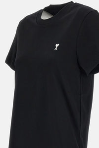 Ami Paris Ami Paris Women Tshirt With Contrasted Ami De Coeur