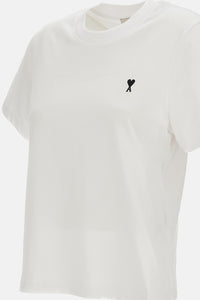 Ami Paris Ami Paris Women Tshirt With Contrasted Ami De Coeur