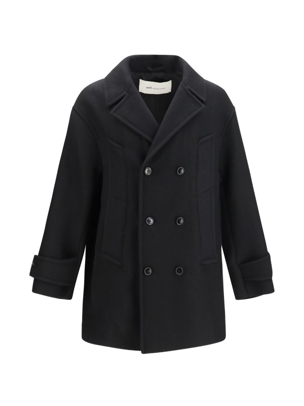 Ami Paris Men Wool Double-Breasted Coat