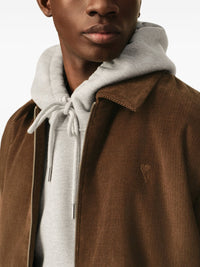 Ami Paris Men Velvet Cotton Blouson Jacket