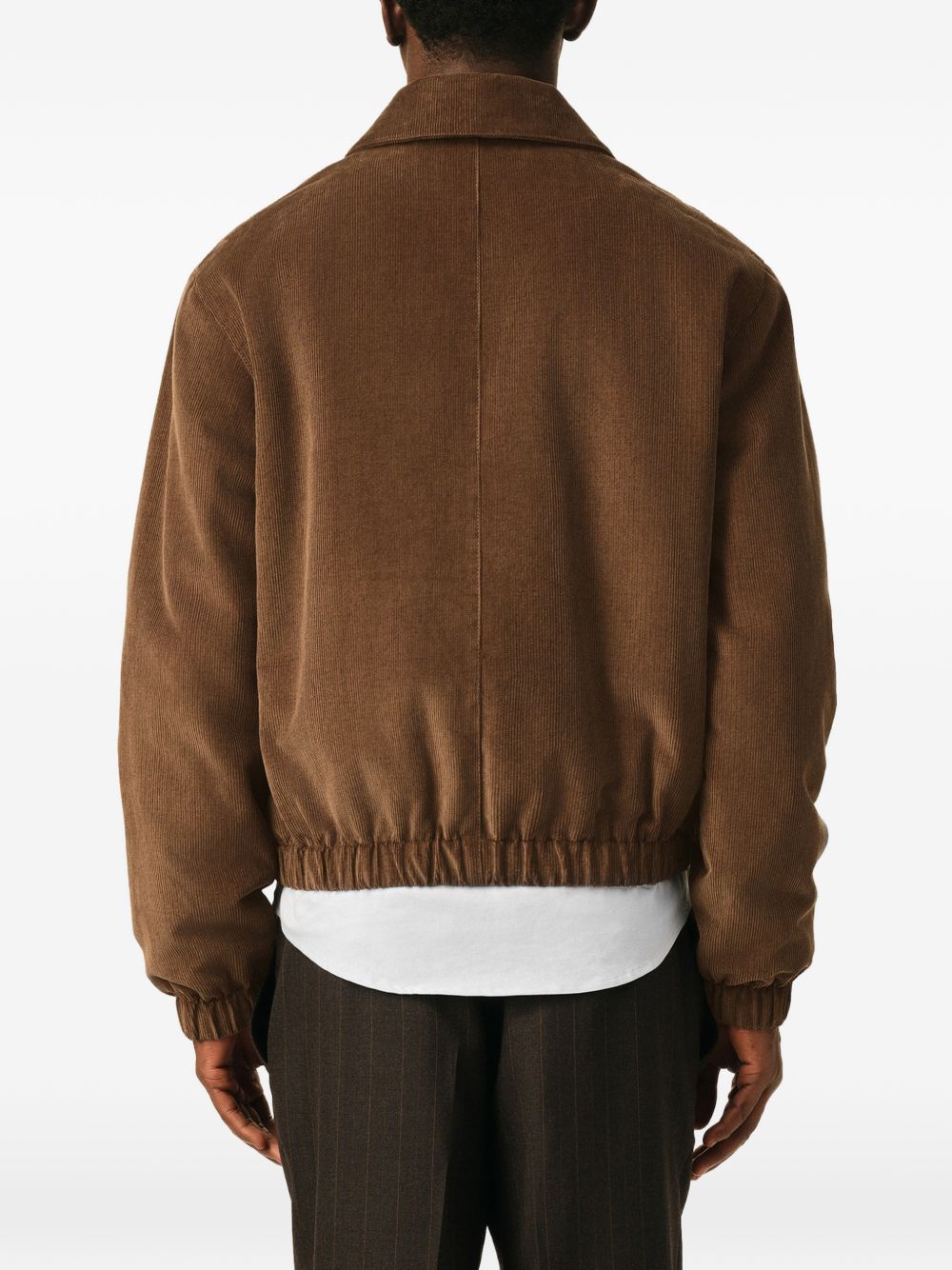 Ami Paris Men Velvet Cotton Blouson Jacket