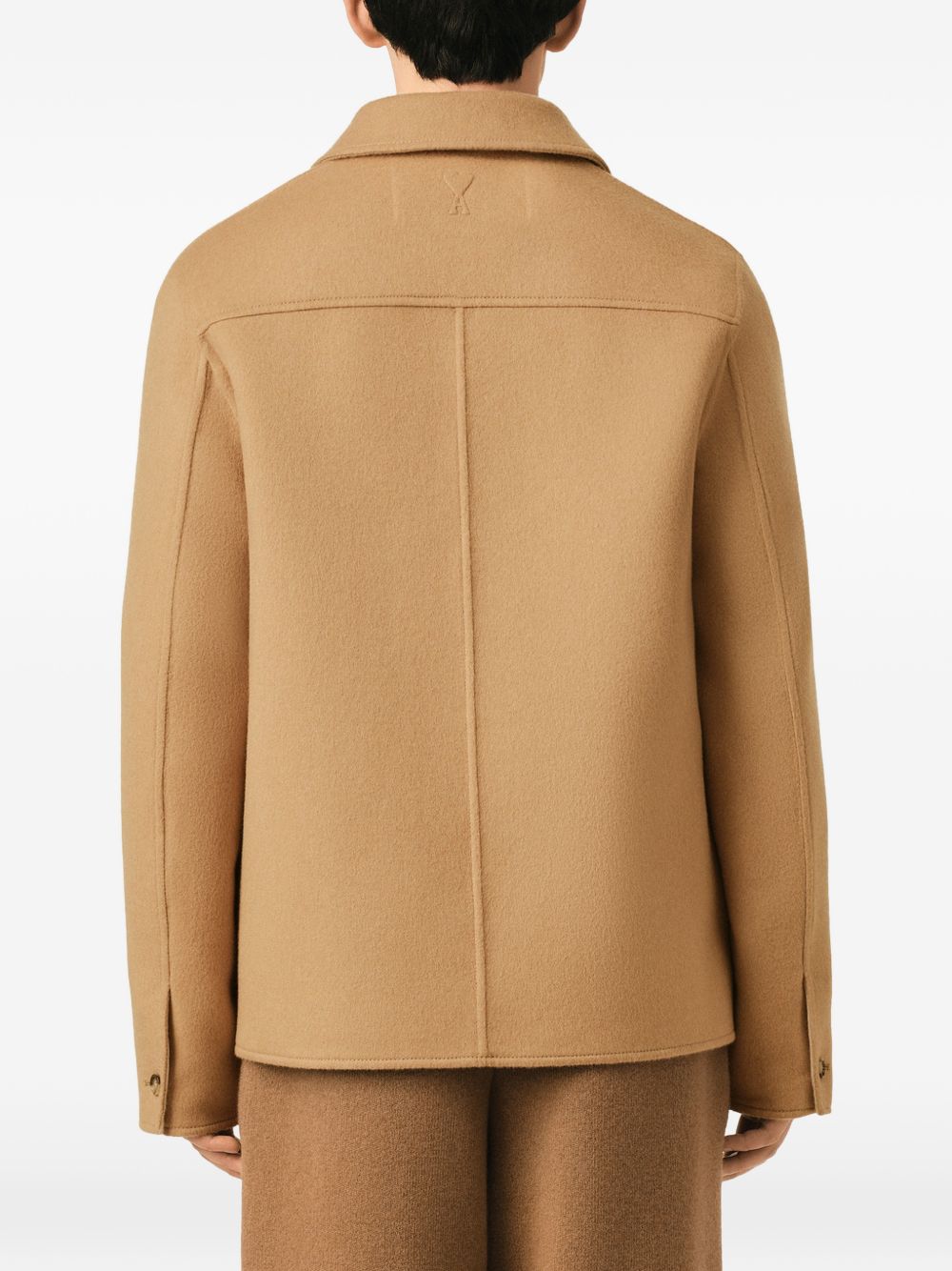 Ami Paris Men Wool And Cashmere Overshirt