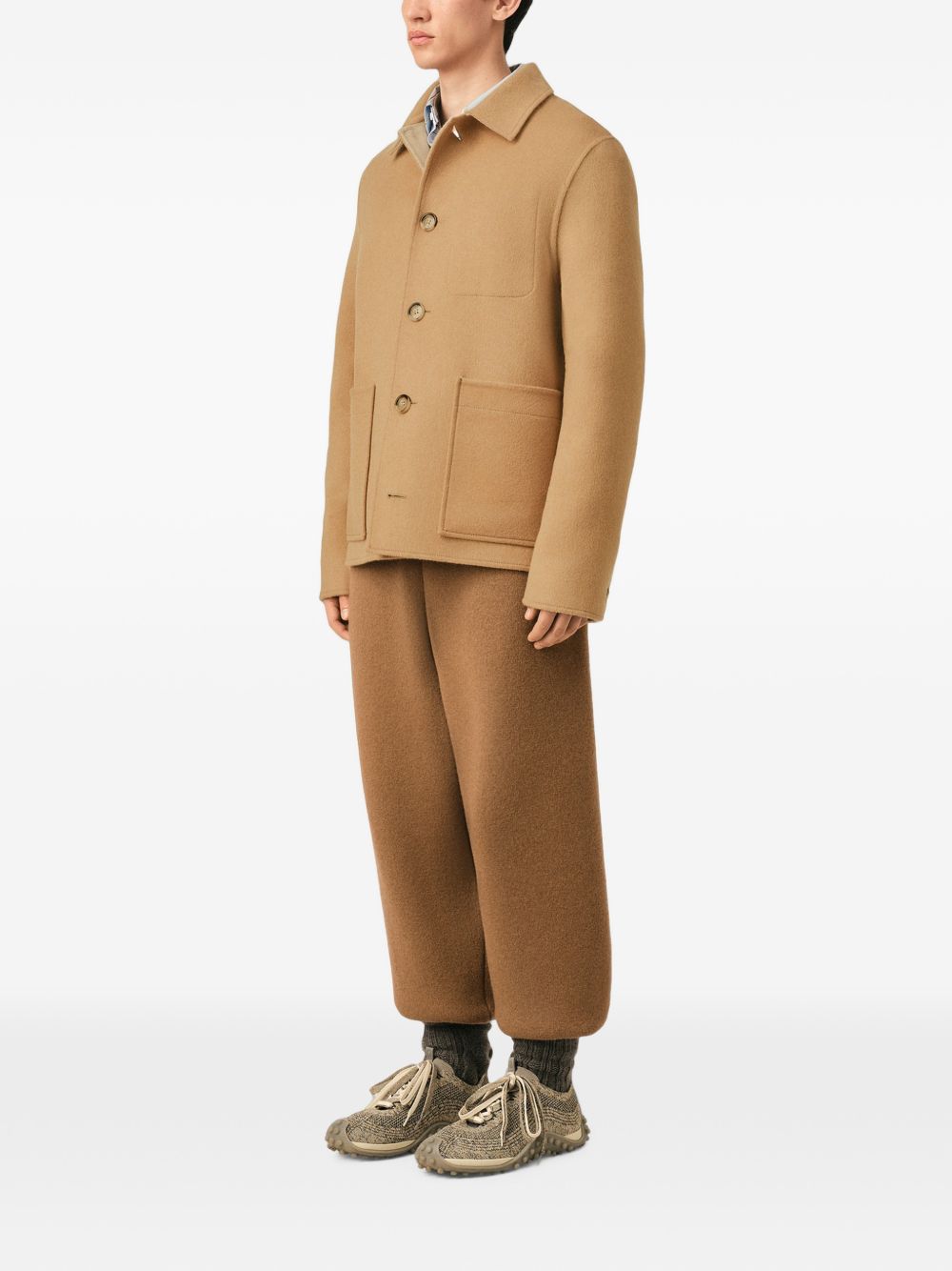 Ami Paris Men Wool And Cashmere Overshirt