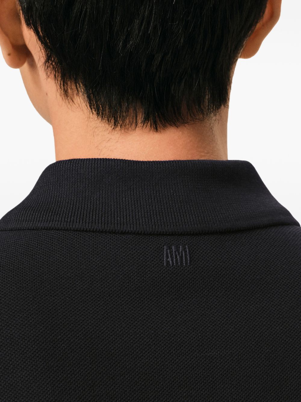 Ami Paris Men Ami De Coeur Cotton Polo Shirt