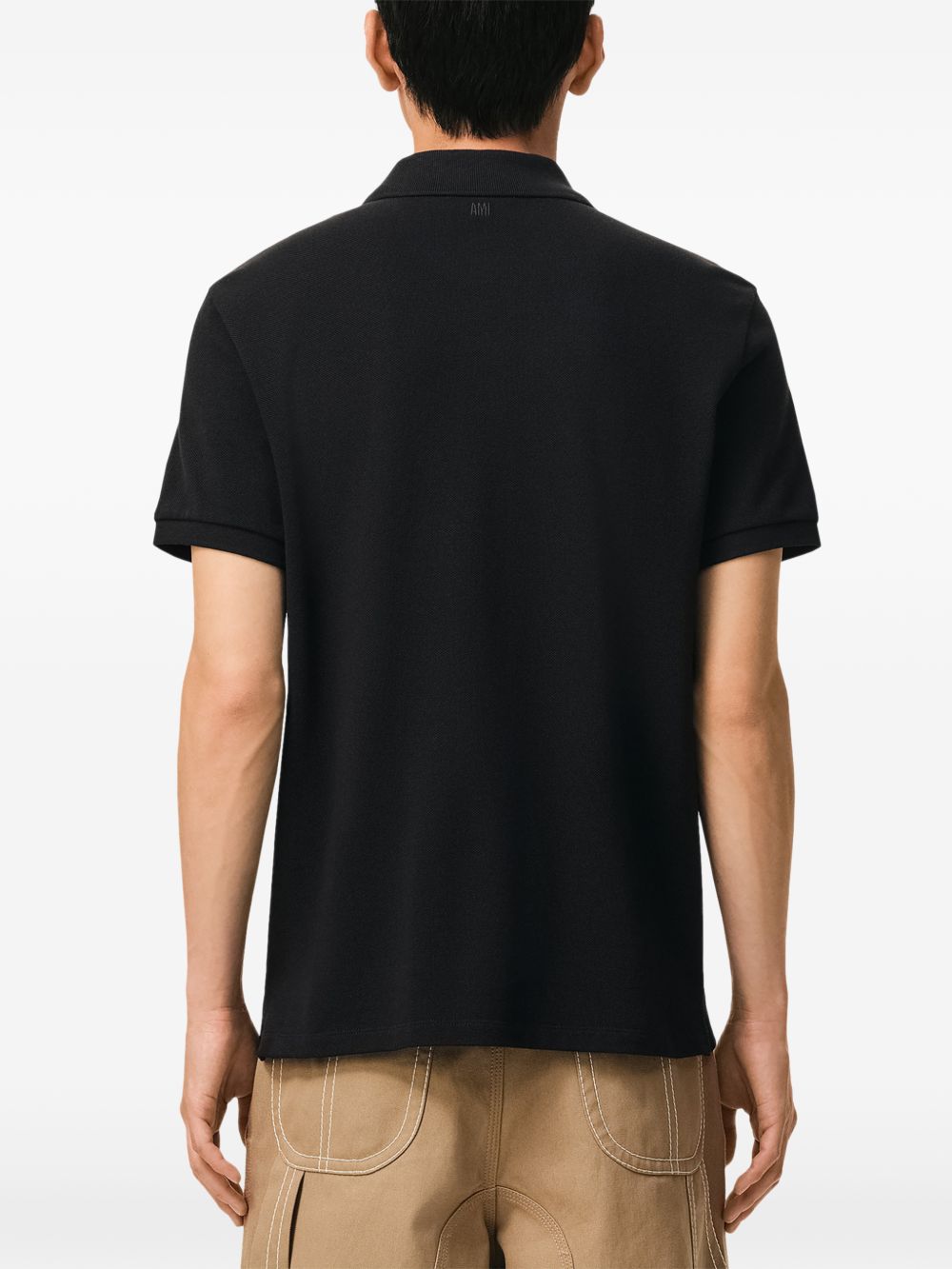 Ami Paris Men Ami De Coeur Cotton Polo Shirt