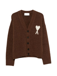 Ami Paris Women Ami De Coeur Wool Cardigan