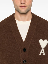 Ami Paris Women Ami De Coeur Wool Cardigan