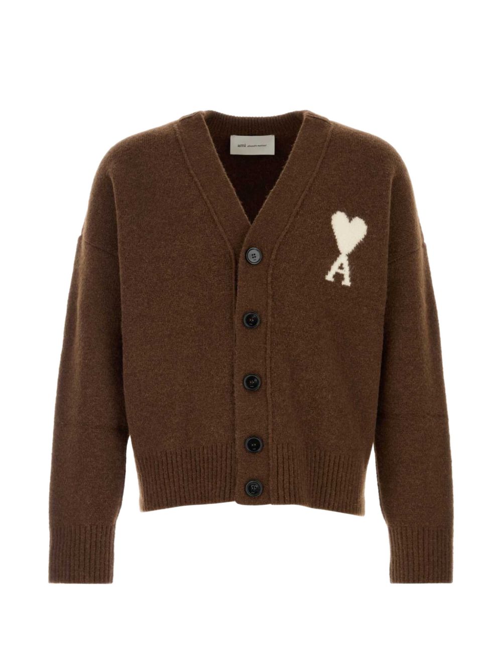 Ami Paris Men Ami De Coeur Wool Cardigan