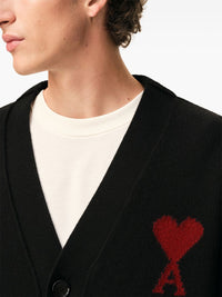 Ami Paris Men Ami De Coeur Wool Cardigan
