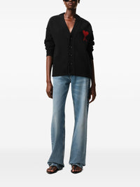 Ami Paris Men Ami De Coeur Wool Cardigan