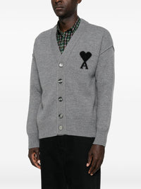 AMI PARIS Ami Paris Men Ami De Coeur Wool Cardigan