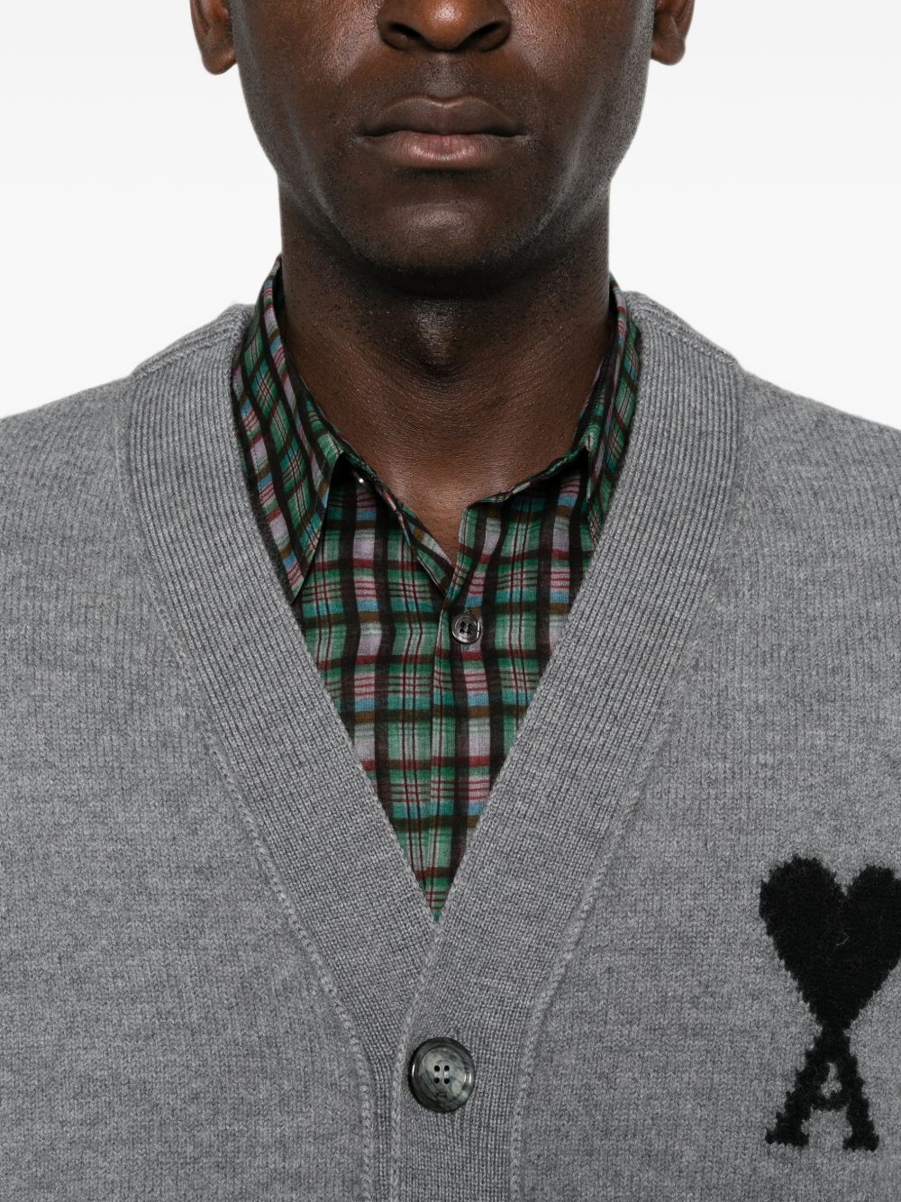 AMI PARIS Ami Paris Men Ami De Coeur Wool Cardigan