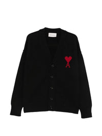 Ami Paris Women Ami De Coeur Wool Cardigan