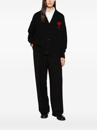 Ami Paris Women Ami De Coeur Wool Cardigan