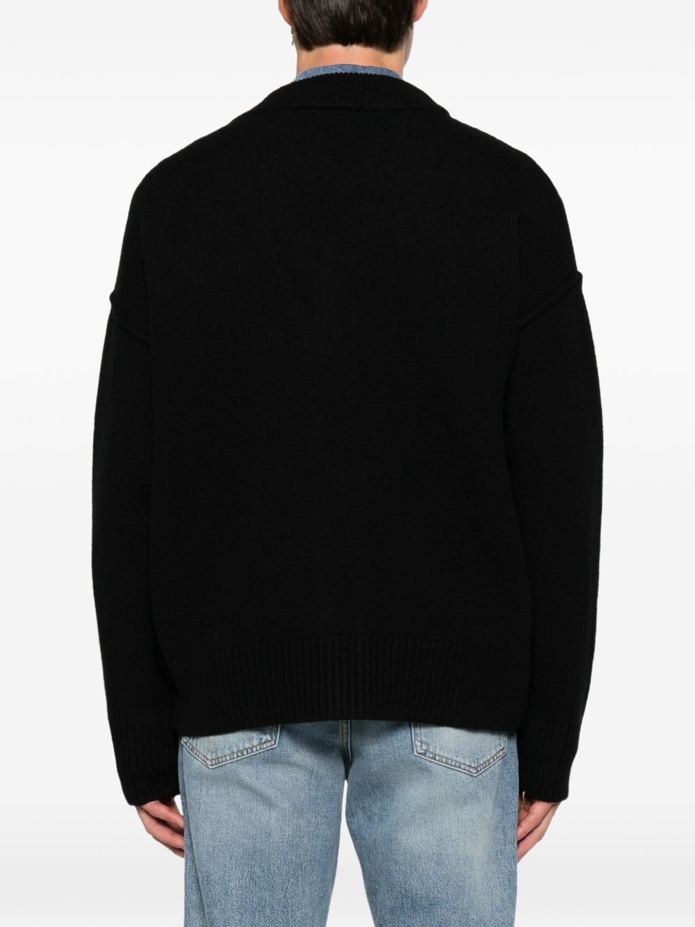 Ami Paris Women Ami De Coeur Wool Cardigan